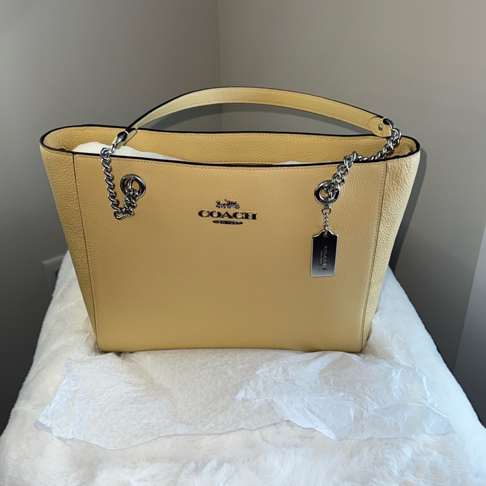 Coach Yellow Tote Bag
